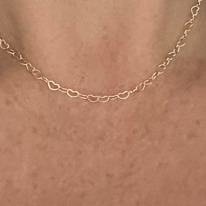 Collier Ras-du-cou Maillon Coeur Amore