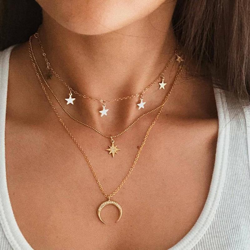 Collier Lune en Argent