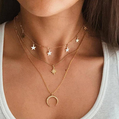 Collier Lune en Argent