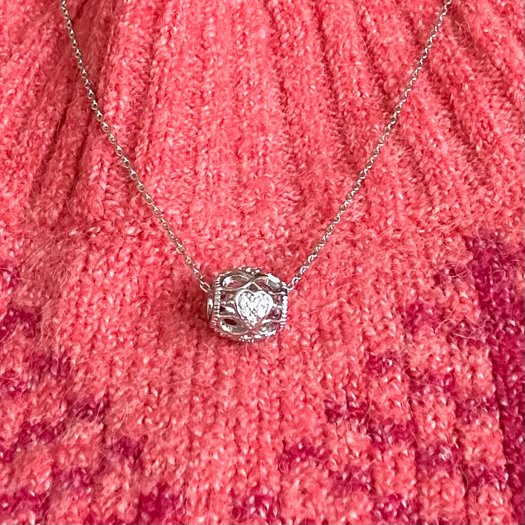 Collier Pendentif Rose en Or Rose