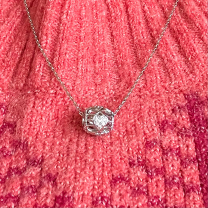 Collier Pendentif Rose en Or Rose