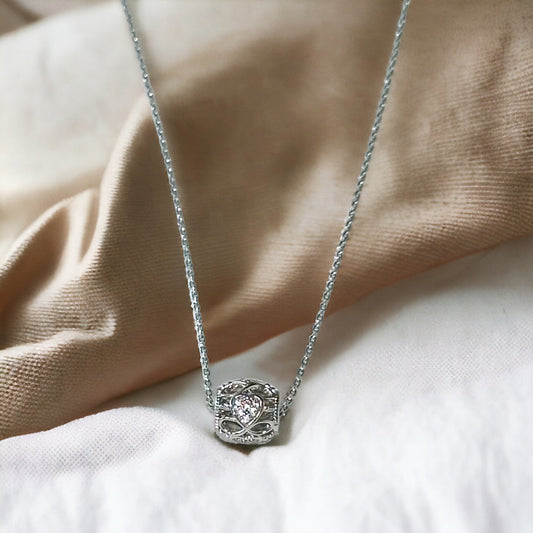 Collier Pendentif Rose en Or Rose