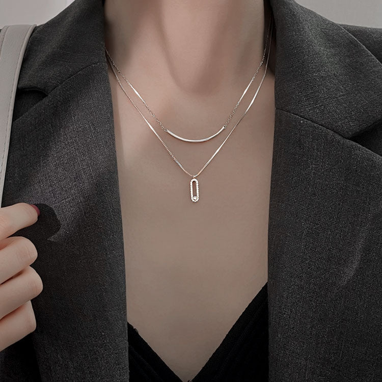 Collier cristaux superposés Gia