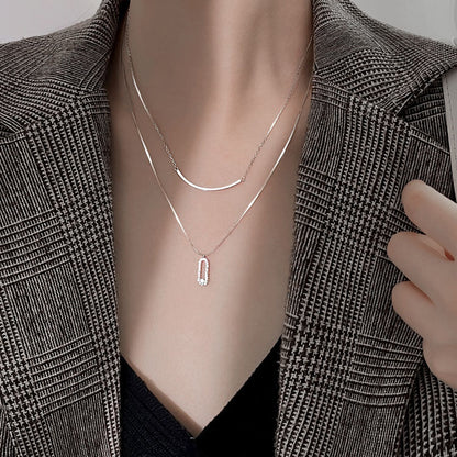 Collier cristaux superposés Gia