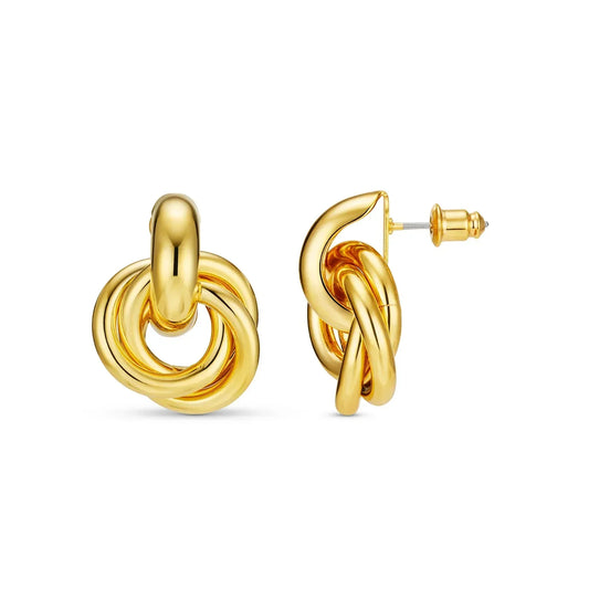 Boucles d'oreilles Statement Entrelacées | Or