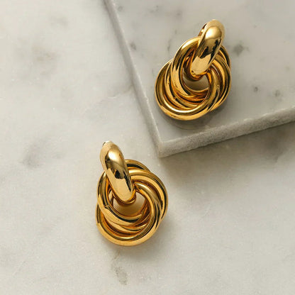 Boucles d'oreilles Statement Entrelacées | Or
