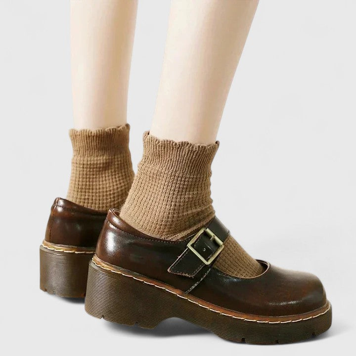 Aveline | Babies Plateforme Cuir