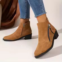 Camille™ | Bottines Élégance Suédée