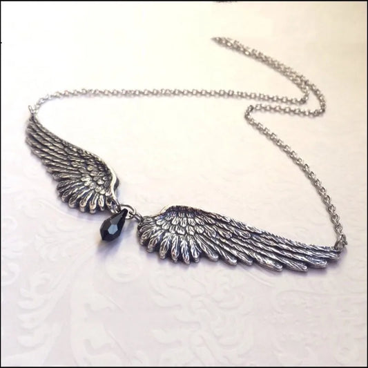Collier Vintage Ailes d'Ange en Argent