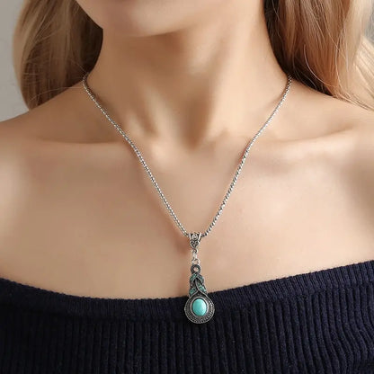 Parure vintage en pierres turquoise