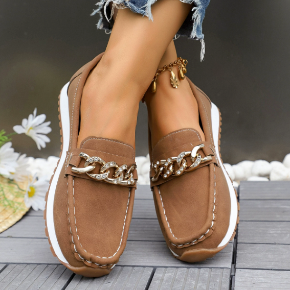 Elle Mocassins Ergonomiques Boucle Diamant