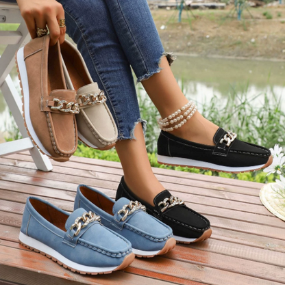Elle Mocassins Ergonomiques Boucle Diamant
