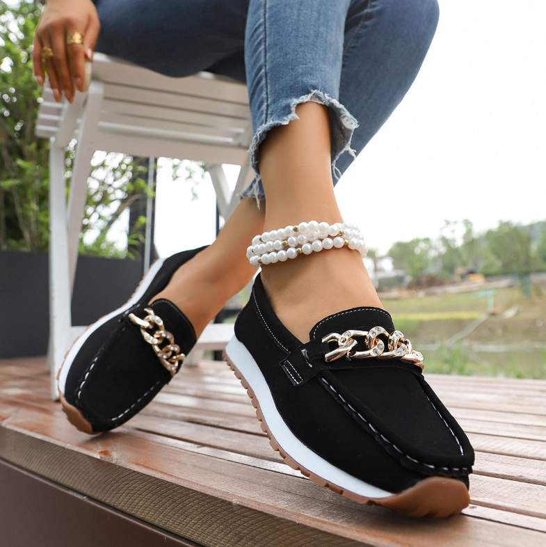 Elle Mocassins Ergonomiques Boucle Diamant