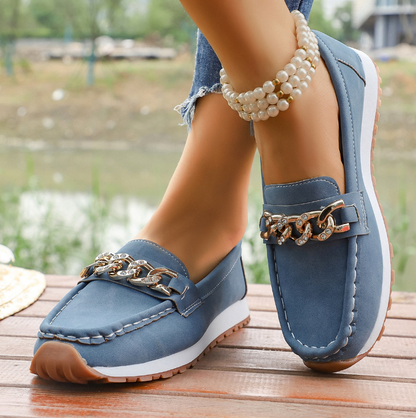 Elle Mocassins Ergonomiques Boucle Diamant