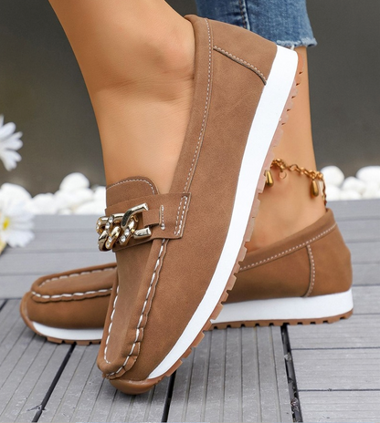 Elle Mocassins Ergonomiques Boucle Diamant