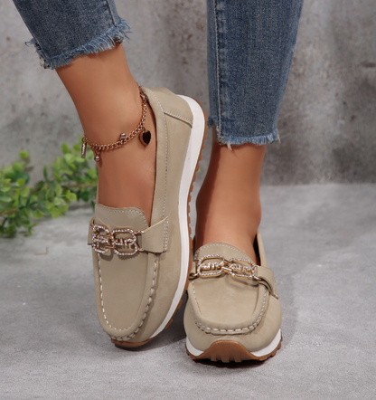 Emma Mocassins Confort Chic Boucle Diamant