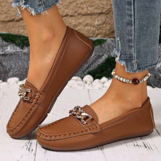 Eden Mocassins Ergonomiques Boucle Diamant