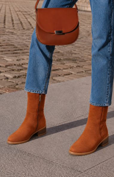Manon™ | Bottines à Talon Carré