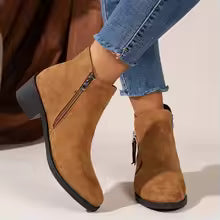 Camille™ | Bottines Élégance Suédée