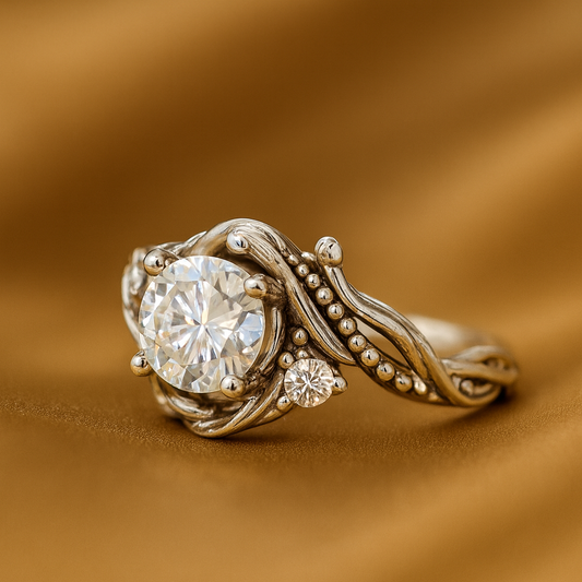 Bague en Zirconia Argent Branché Élégant