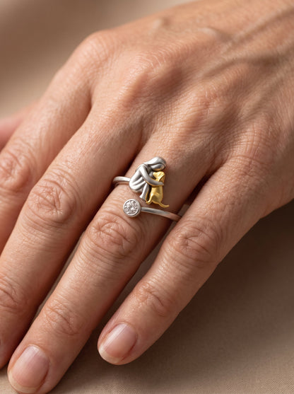 L'Étreinte Éternelle – Bague Ajustable