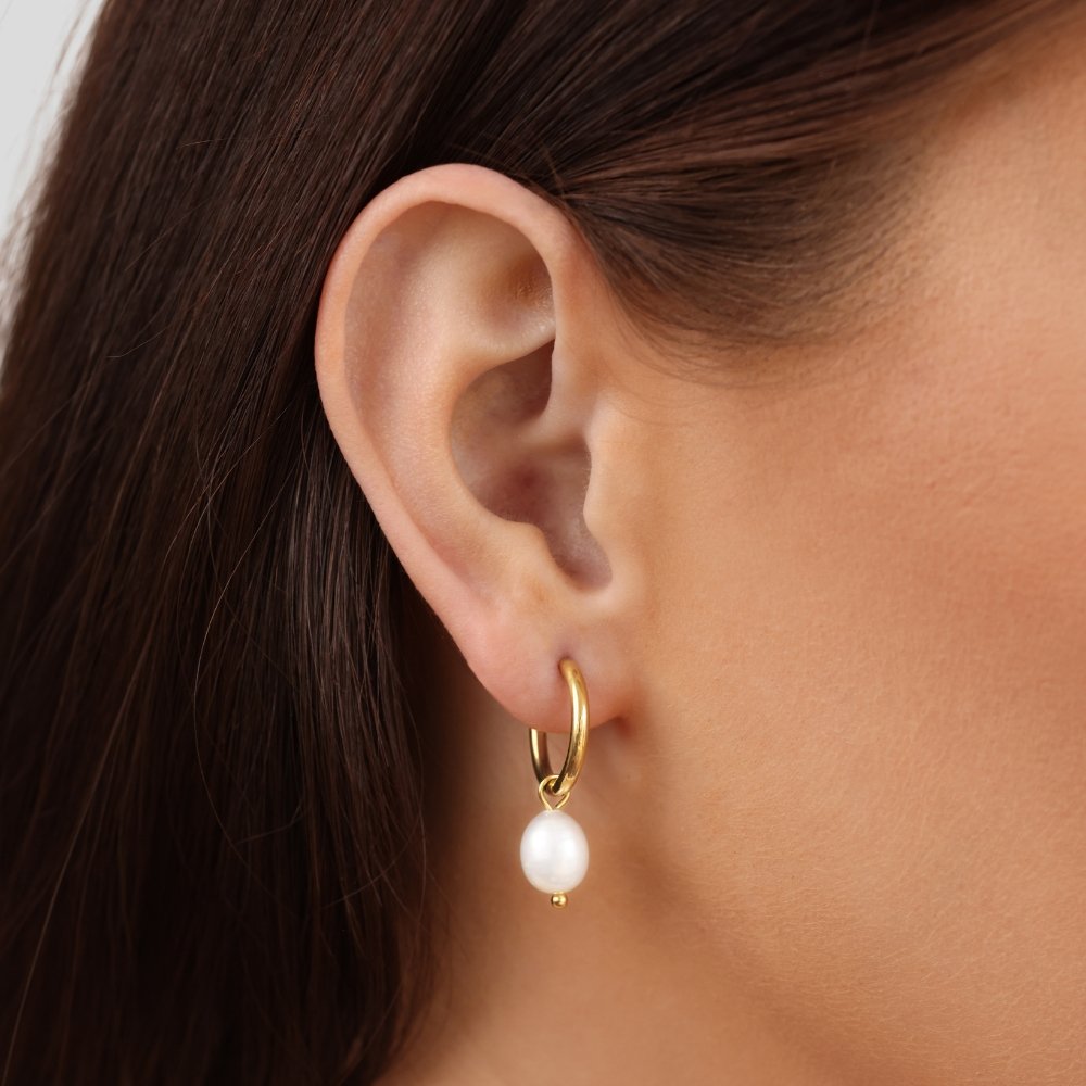 Les Boucles d'Oreilles Créoles en Perles Classiques