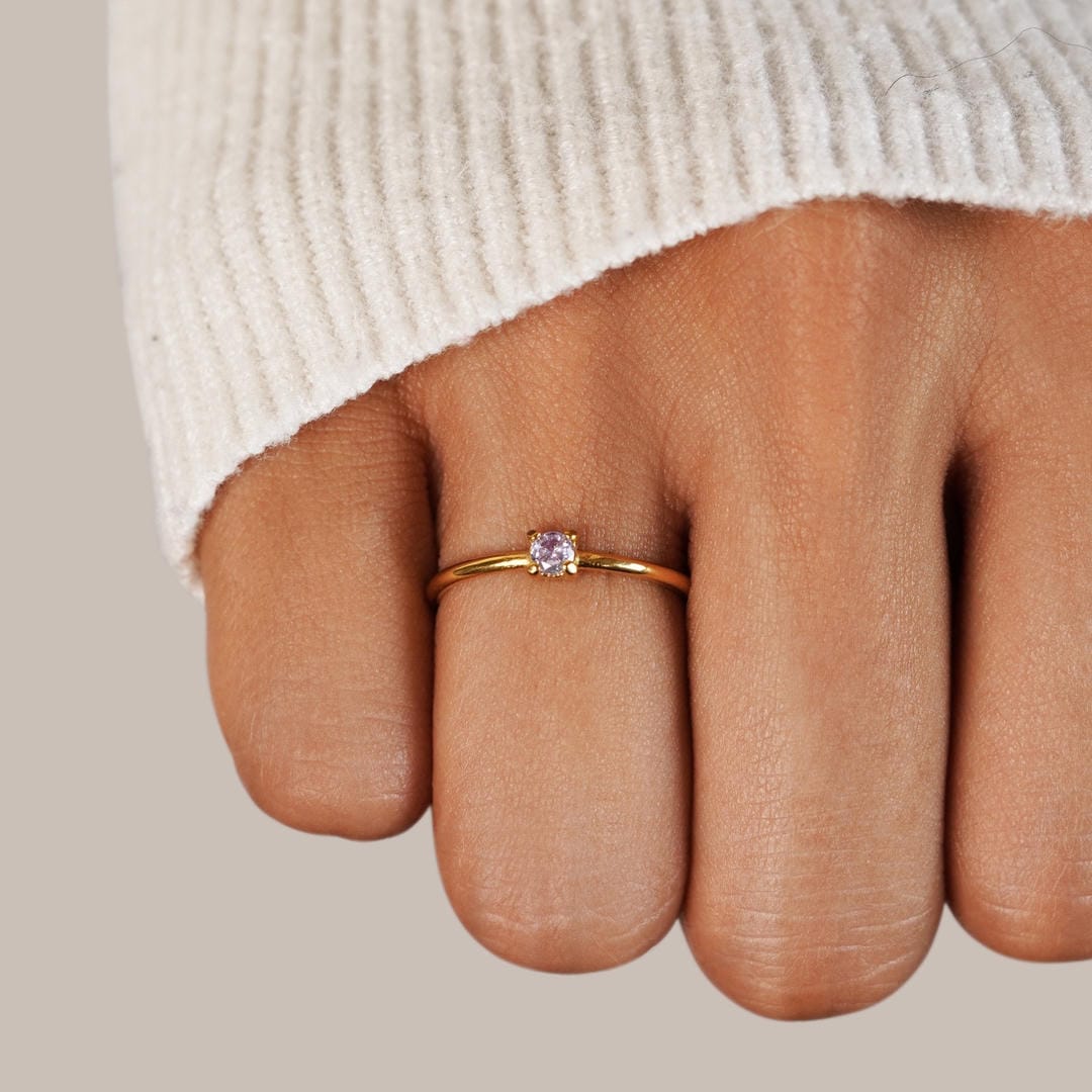 Bague Pierre de Naissance Unique