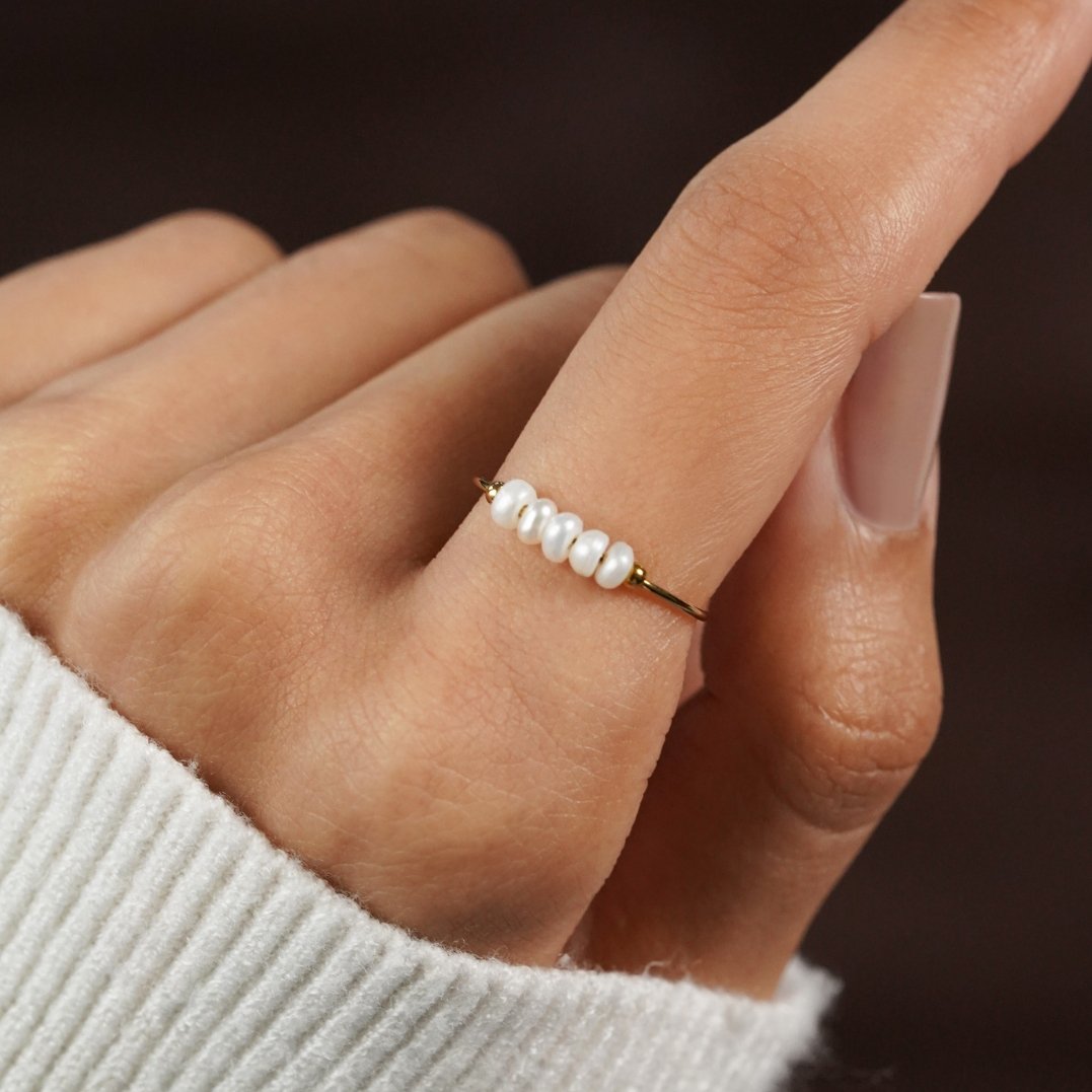 Grace - Bague en perles d'eau douce