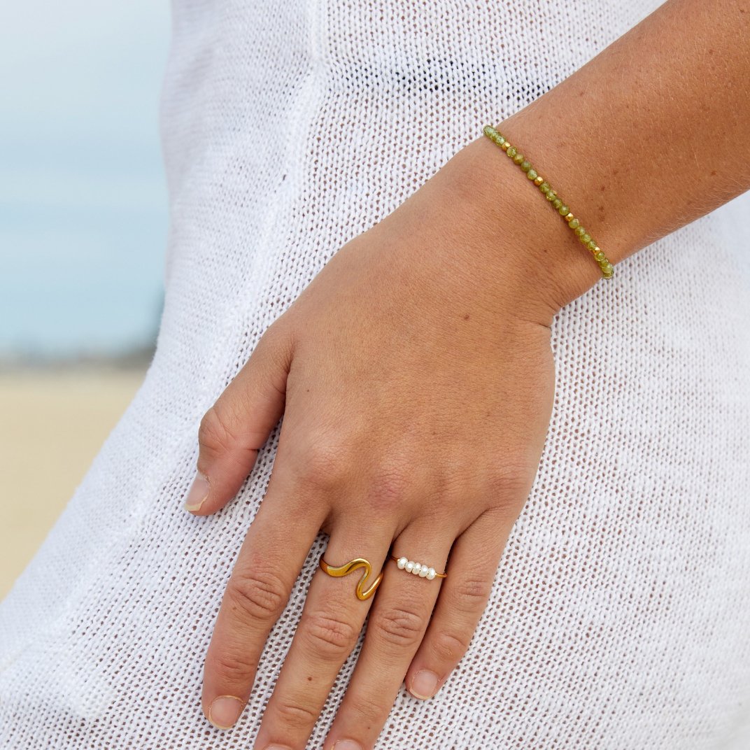 Grace - Bague en perles d'eau douce