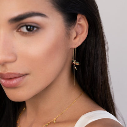 Boucles d’oreilles colibri élégantes