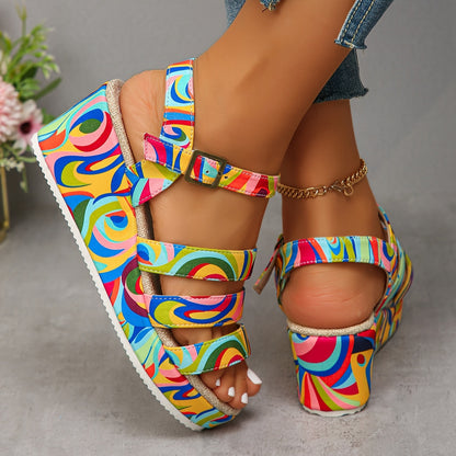 Allegra – Sandales Orthopédiques Multicolores