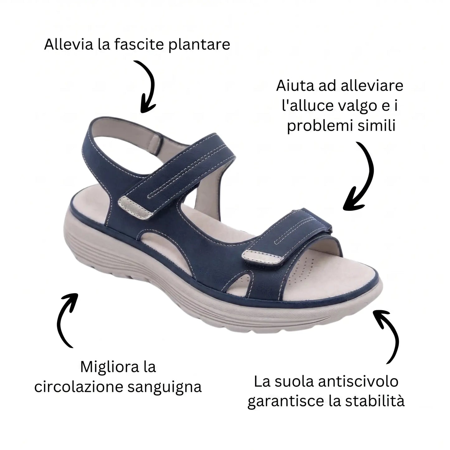 Soline – Sandales Orthopédiques Antidérapantes