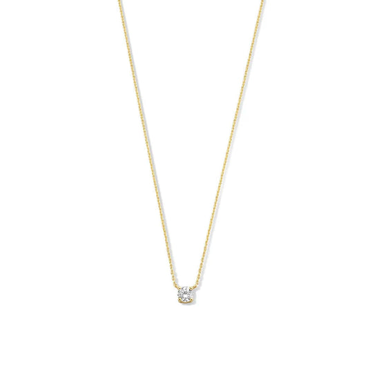 Collier avec Pierre de Moisanite Cléa | Or