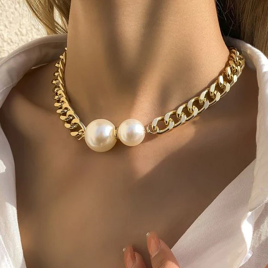Collier Double Perle