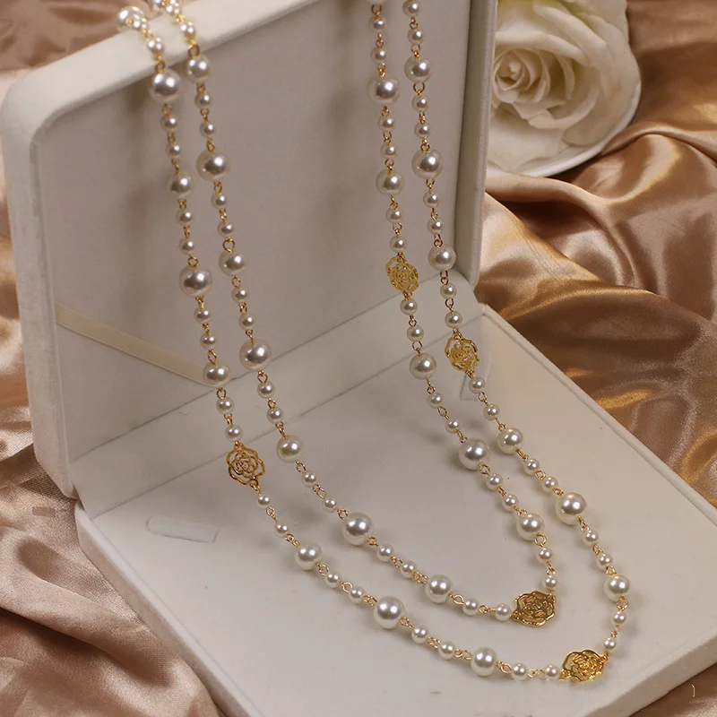 Collier Elegant en Or et Perle