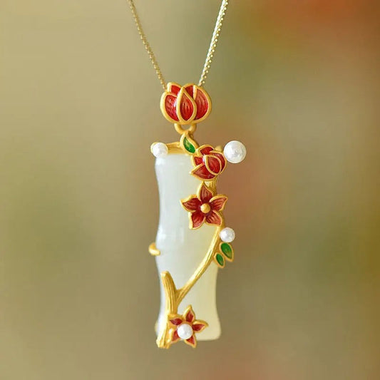 Collier Pendentif Chapeau de Sorciere en Argent
