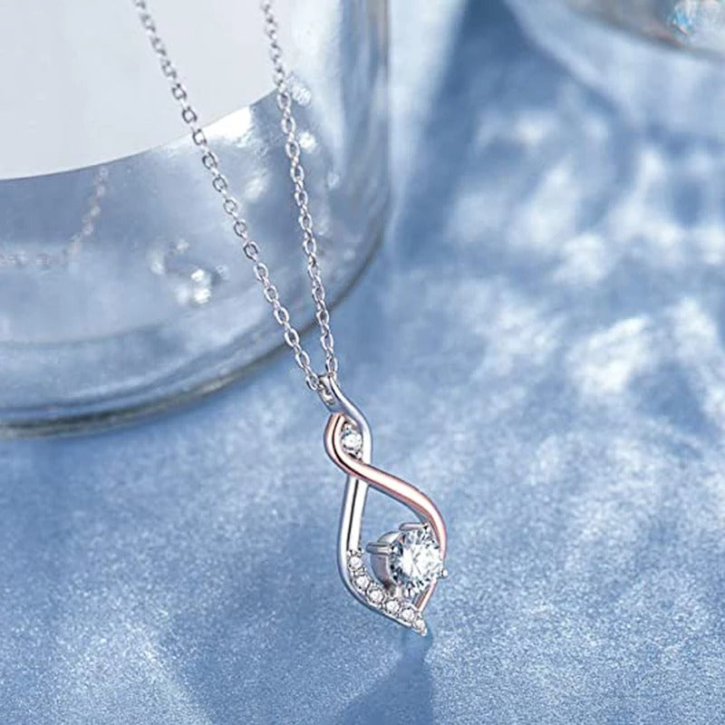 Collier Torsade et Cristal en Argent