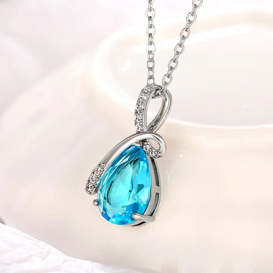 Collier Pendentif Oeil Turc Nazar en Bleu