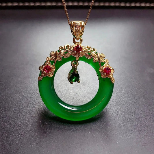 Collier Pendentif Raquette de Tennis en Argent