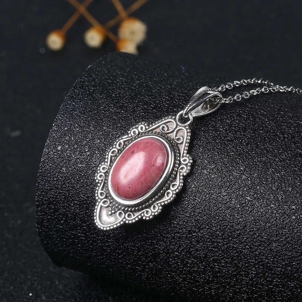 Collier Pendentif Arbre de Vie Ethnique en Argent