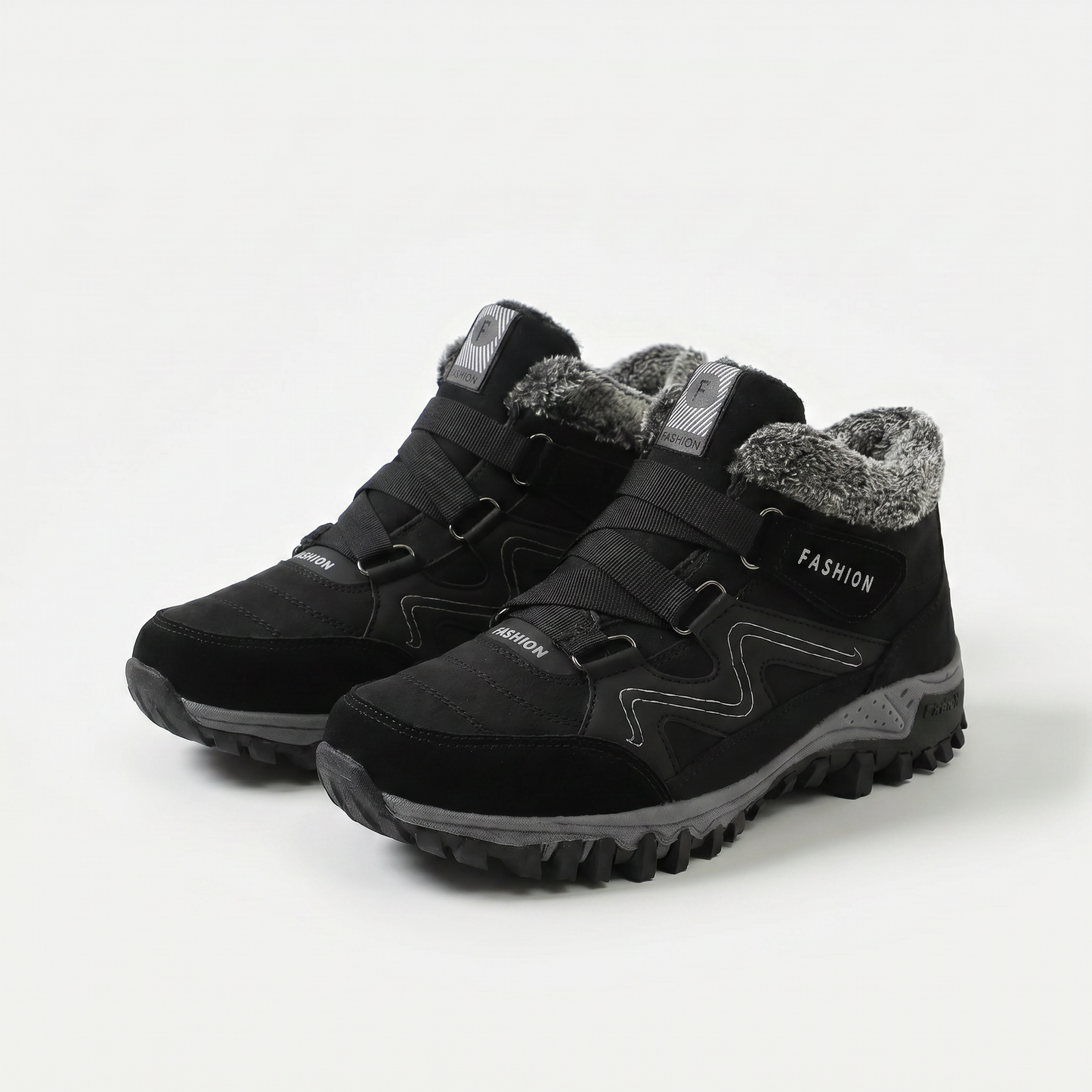 Montela – Chaussures Orthopédiques d'Hiver Noires