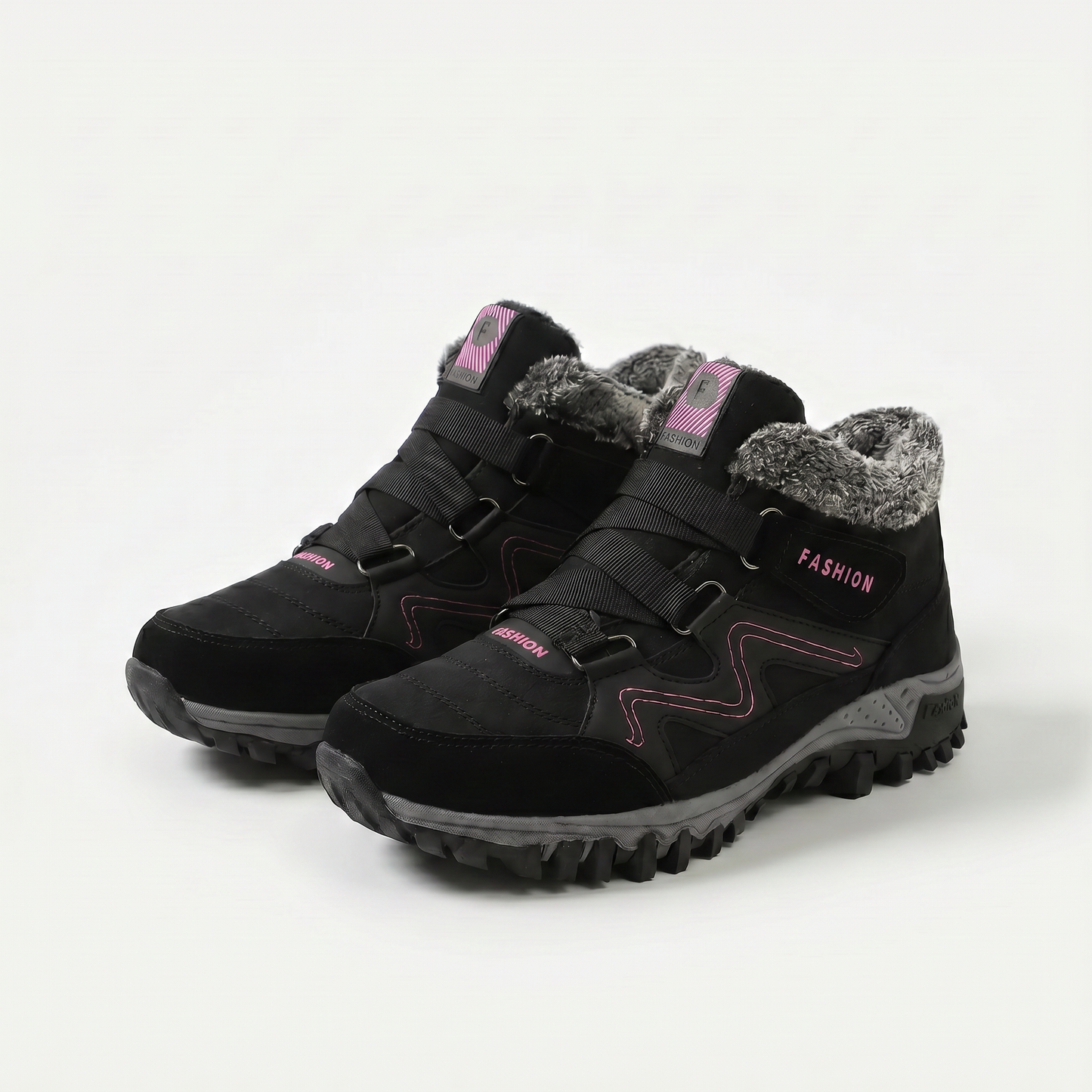 Montela – Chaussures Orthopédiques d'Hiver Noires