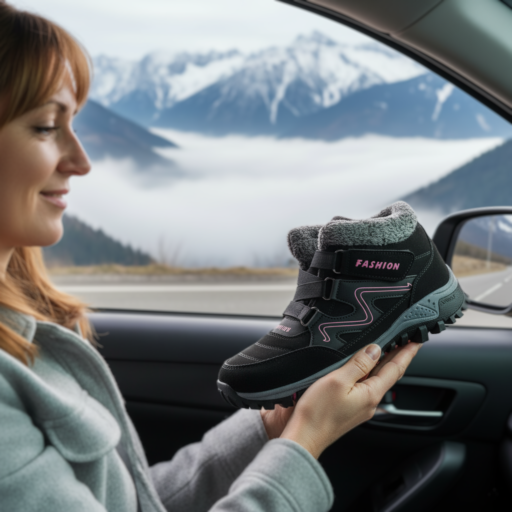 Montela – Chaussures Orthopédiques d'Hiver Roses
