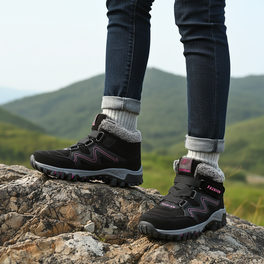 Montela – Chaussures Orthopédiques d'Hiver Roses