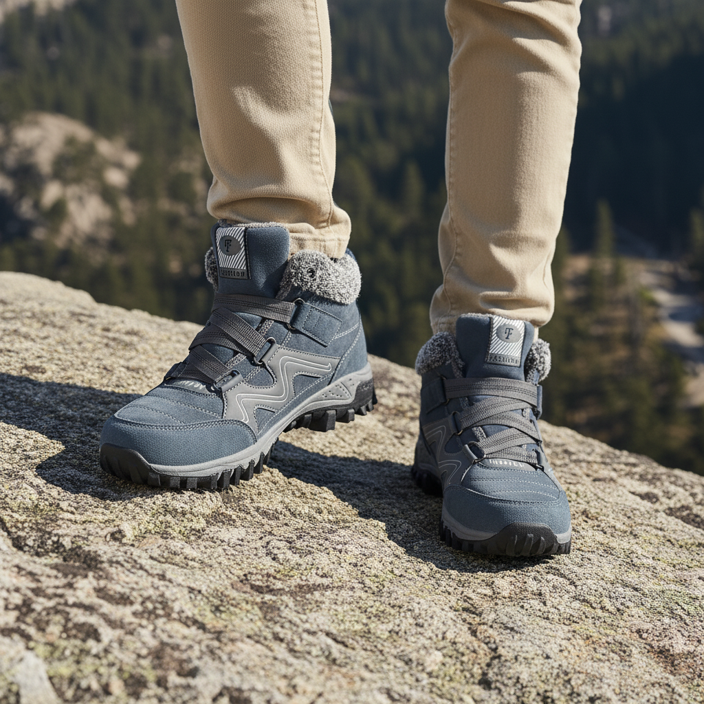 Montela – Chaussures Orthopédiques d'Hiver Bleues