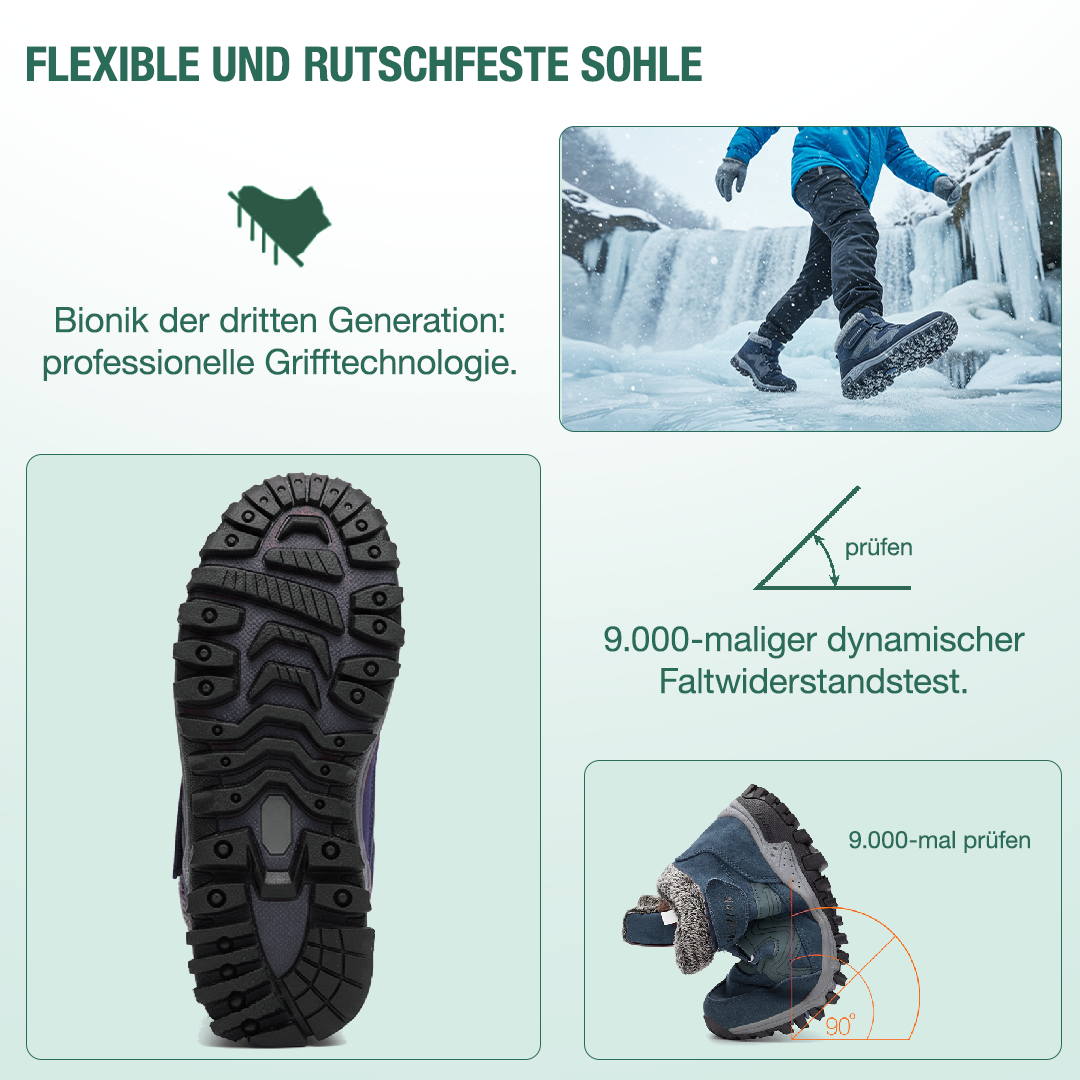 Montela – Chaussures Orthopédiques d'Hiver Bleues