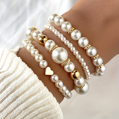 Ensemble de bracelets en perles empilables de 4