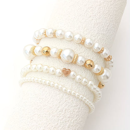 Ensemble de bracelets en perles empilables de 4