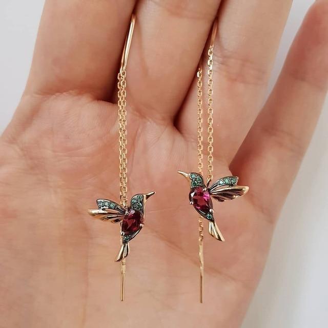 Colibri™ | Boucles d'oreilles design motif colibri