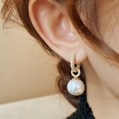 Boucles d'oreilles en perles éblouissantes